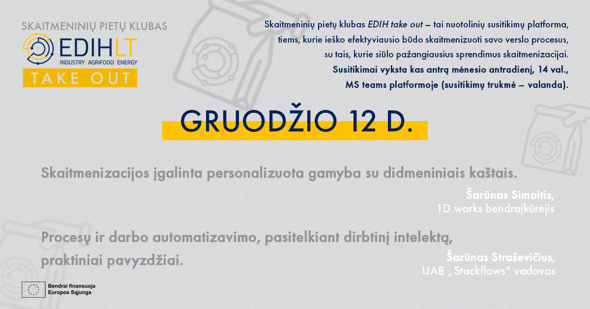 Edih Take Out Gruodžio 12 D