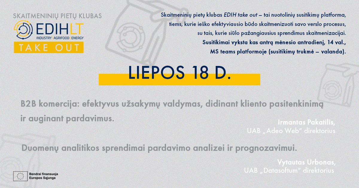 EDIH take out Liepos 18 d