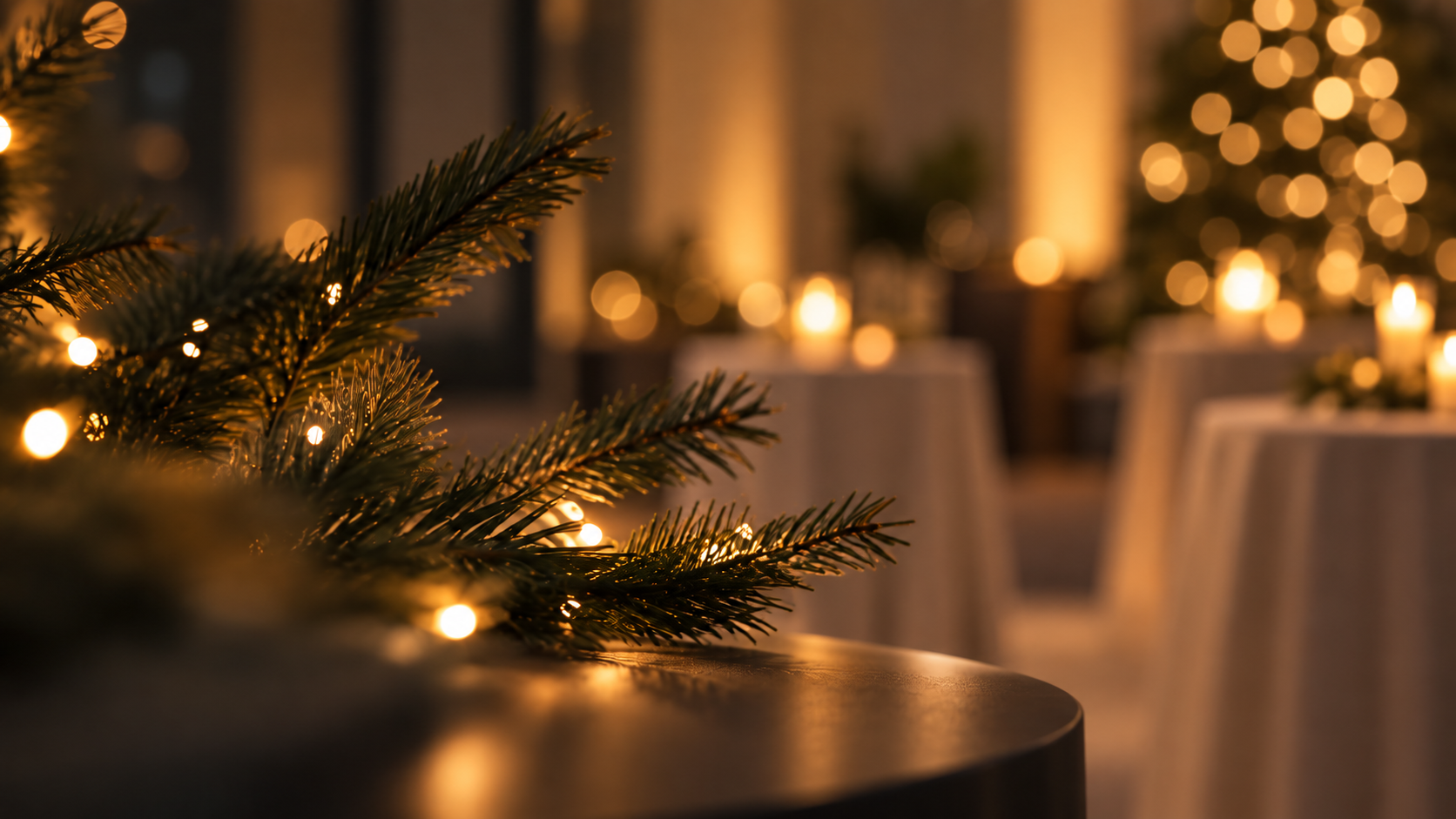 Elegant Holiday Reception Bokeh